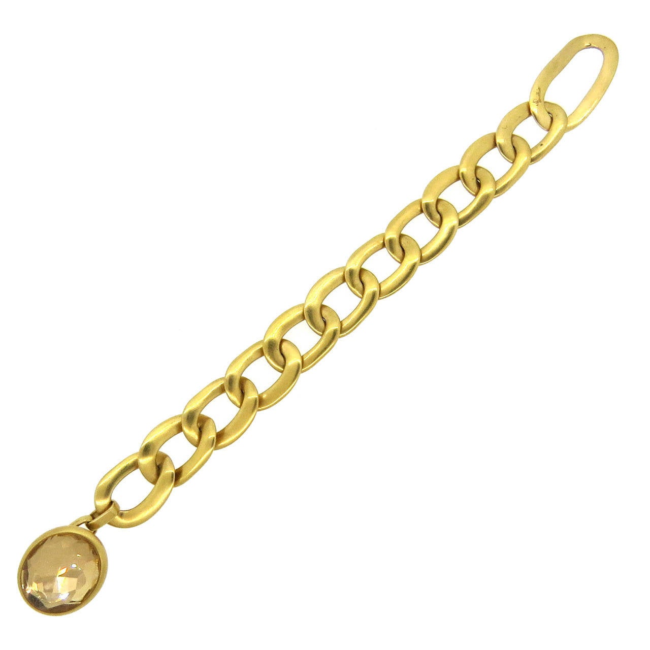Pomellato Narciso Rock Crystal Gold Toggle Bracelet