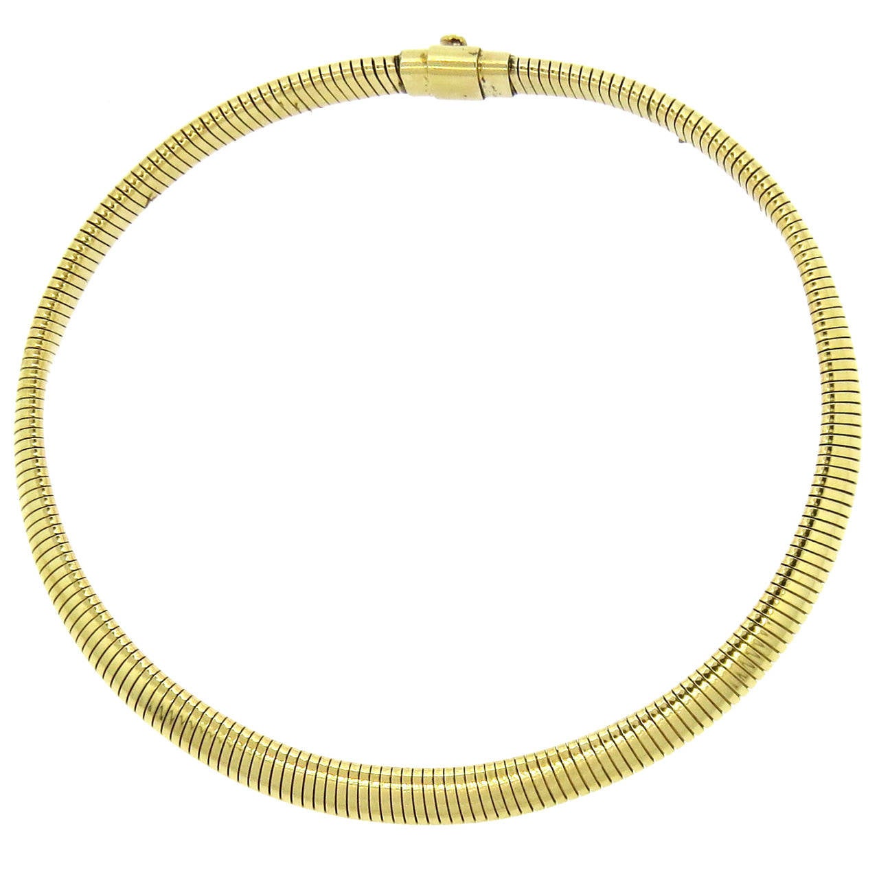 Tiffany & Co. Retro Gold Gooseneck Necklace