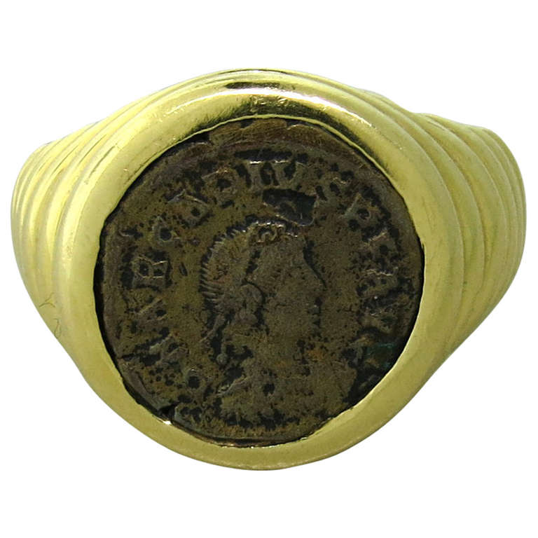 Bulgari Ancient Coin Gold Ring