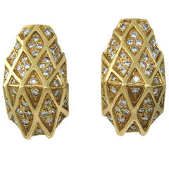 Demner Gold Diamond Earrings