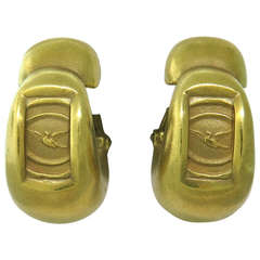 Massive Kieselstein Cord Gold Hoop Earrings 5