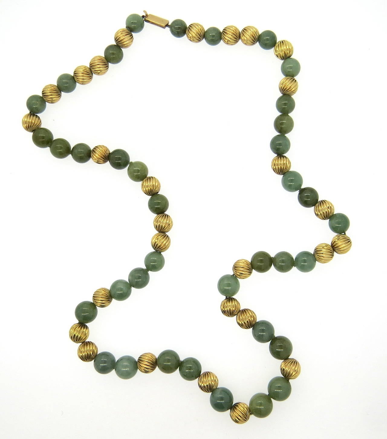 jade and gold necklace