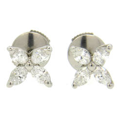 Tiffany & Co. Victoria Diamond Platinum Earrings