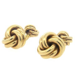 Tiffany & Co. Massive Gold Knot Cufflinks