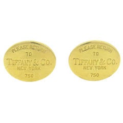 Tiffany & Co. Gold Cufflinks 7