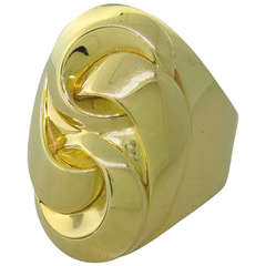 Marina B Gold Swirl Ring