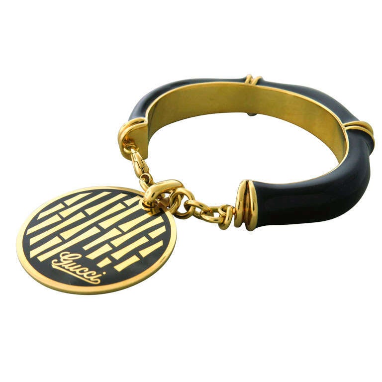 Gucci Gold Bamboo Charm Bracelet