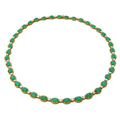 1980s Van Cleef 
Arpels Diamond Chalcedony Necklace