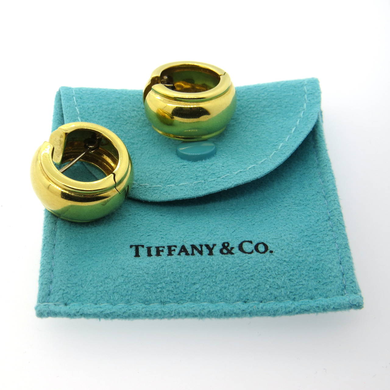 Women's Tiffany & Co Gold Hoop Earrings