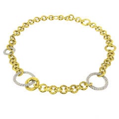 Pomellato Maglia Gold Diamond Necklace 12