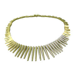 H. Stern Gold Diamond Necklace 9