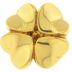 Pasquale Bruni Large 4Love Clover Gold Ring