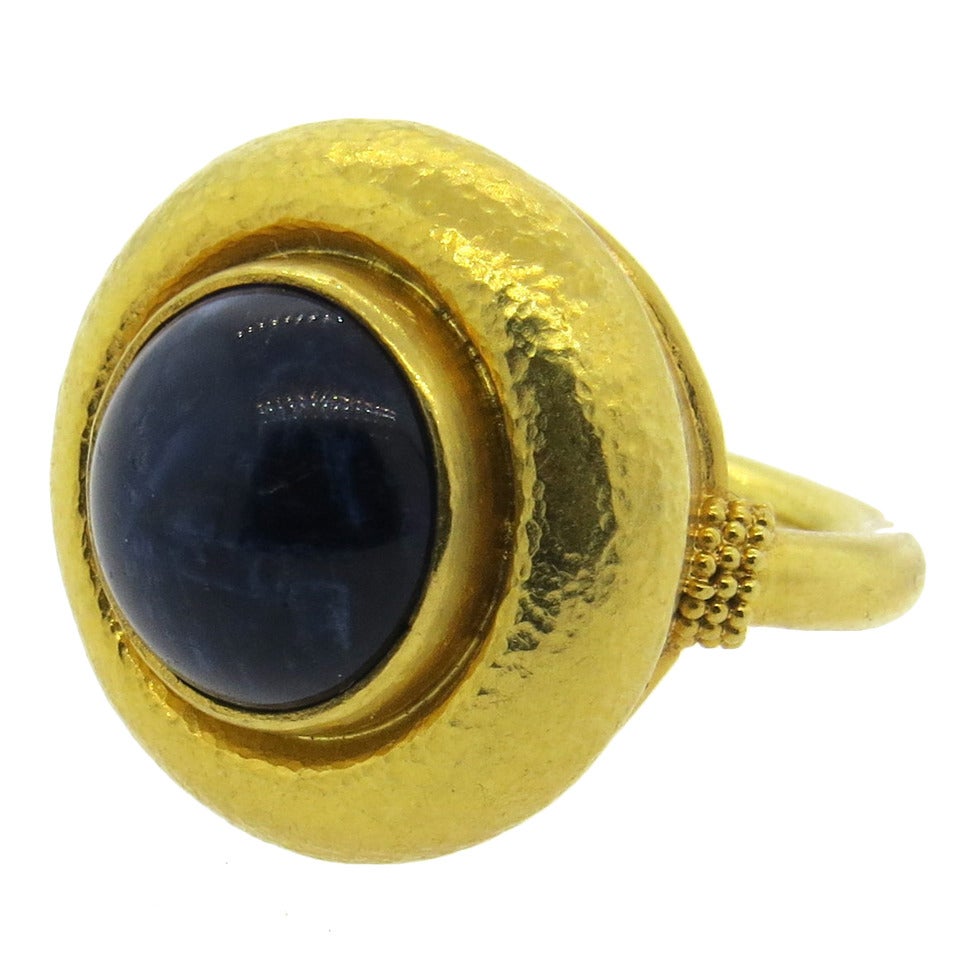 Ilias Lalaounis Blue Stone Gold Ring
