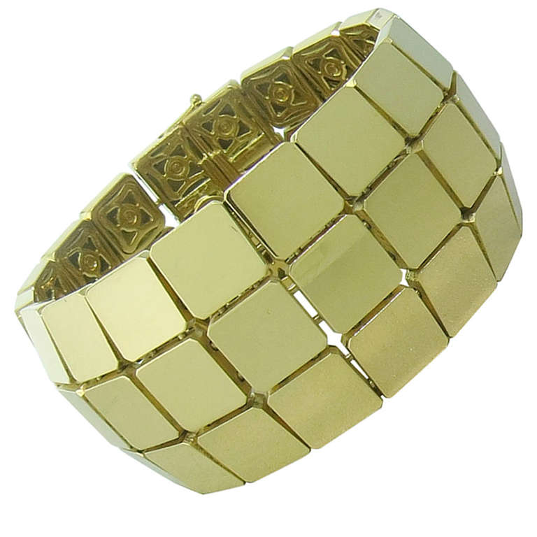 Tiffany & Co Yellow Gold Wide Bracelet