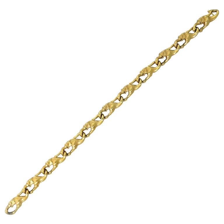 Carrera Y Carrera Gold Panther Bracelet