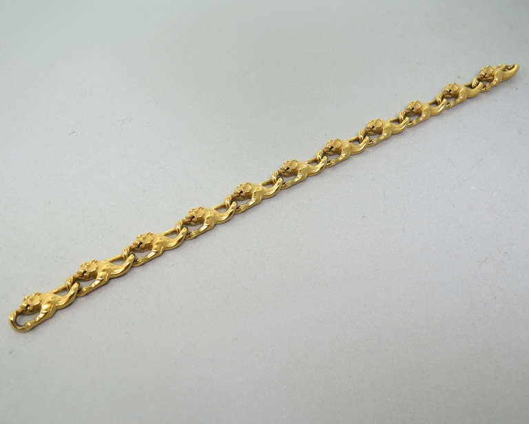 18k Gelbgold Armband von Carrera Y Carrera - misst 7 1/2
