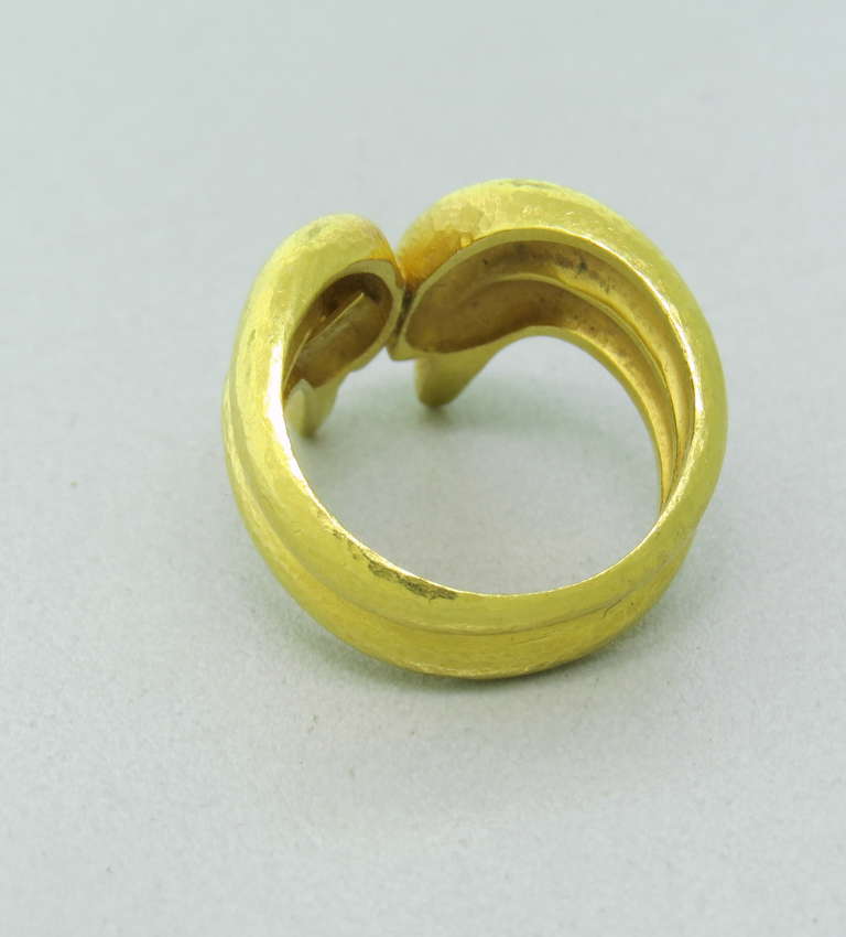 Zolotas Yellow Gold Ring In Excellent Condition In Lambertville, NJ