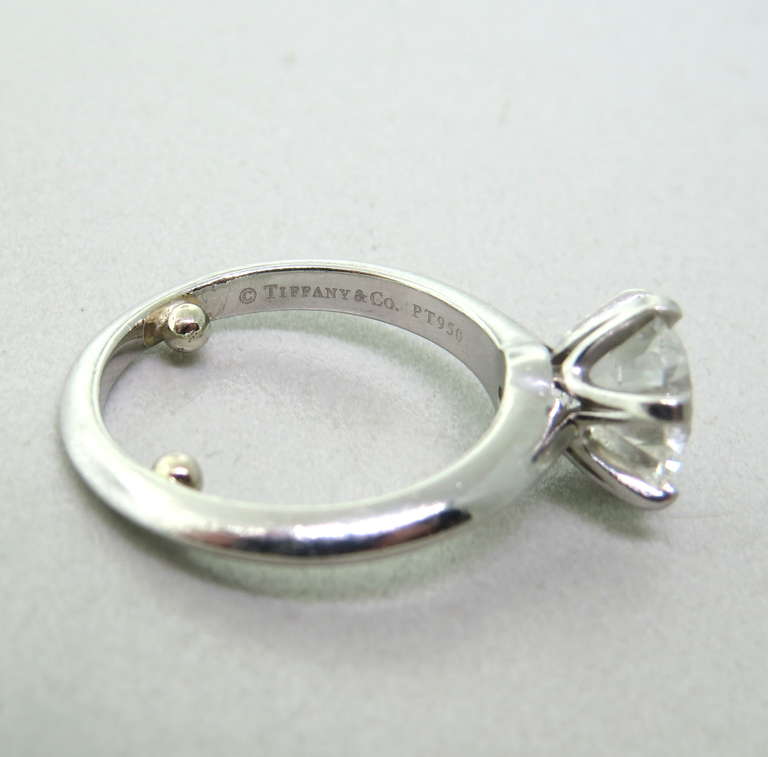 Tiffany & Co. 2.31ct Diamond Platinum Engagement Ring 1