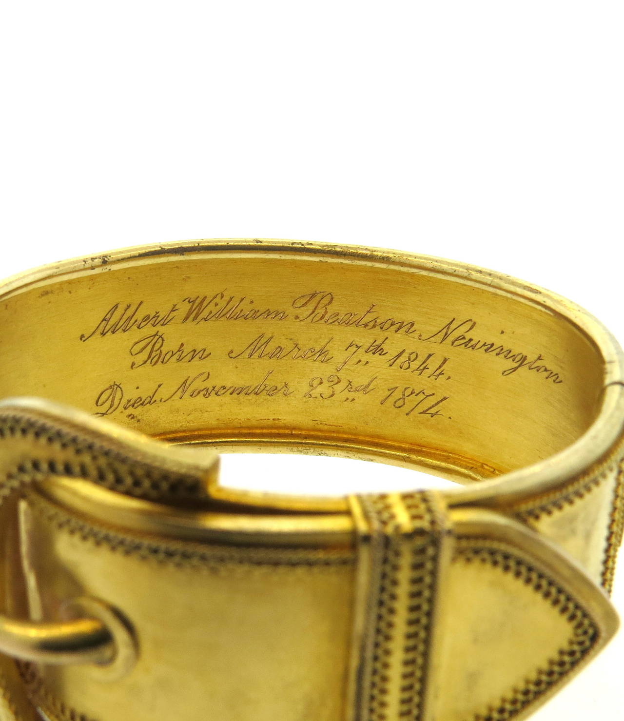 victorian gold bangle