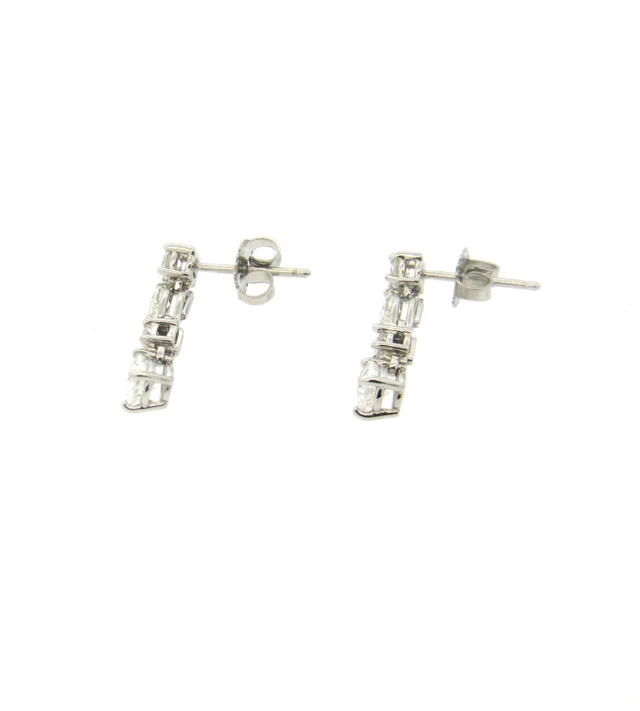 Women's Tiffany & Co. Diamond Platinum Drop Earrings