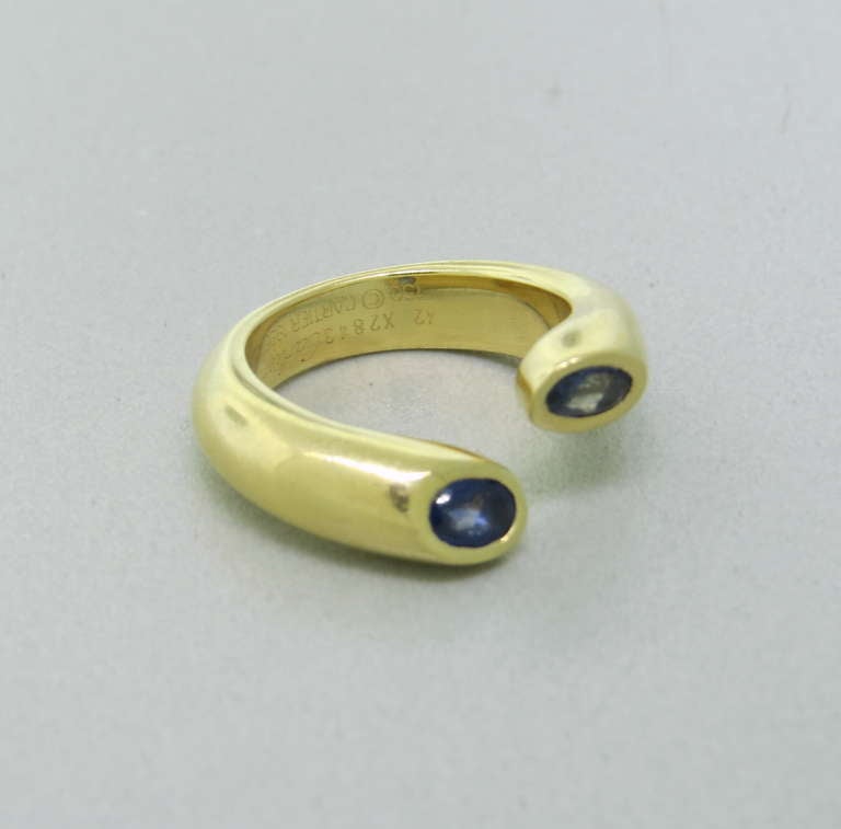 Cartier Gold Iolite Ring In Excellent Condition In Lambertville, NJ