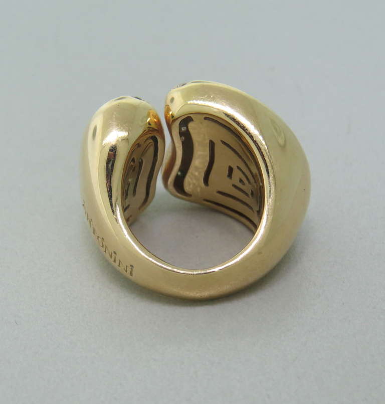 Women's Bold Antonini Gold Diamond Ring