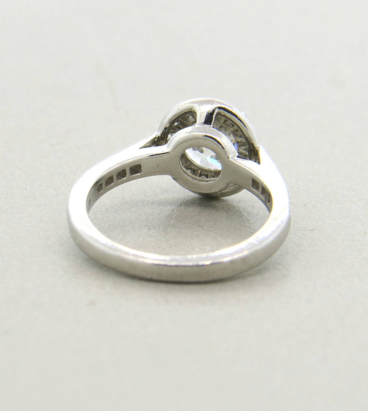 Women's Tiffany & Co. 0.99 Carat Diamond Platinum Embrace Engagement Ring
