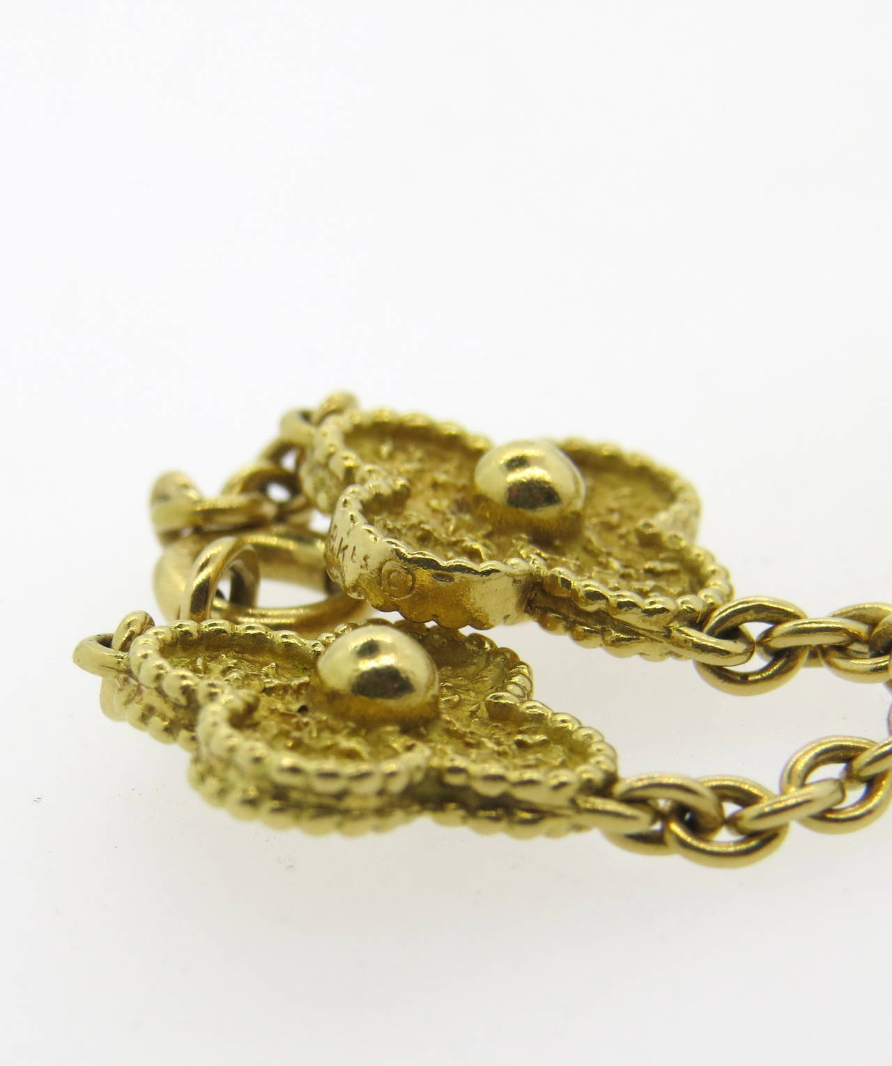 Women's Van Cleef & Arpels Vintage Alhambra Twenty Motif Gold Clover Necklace