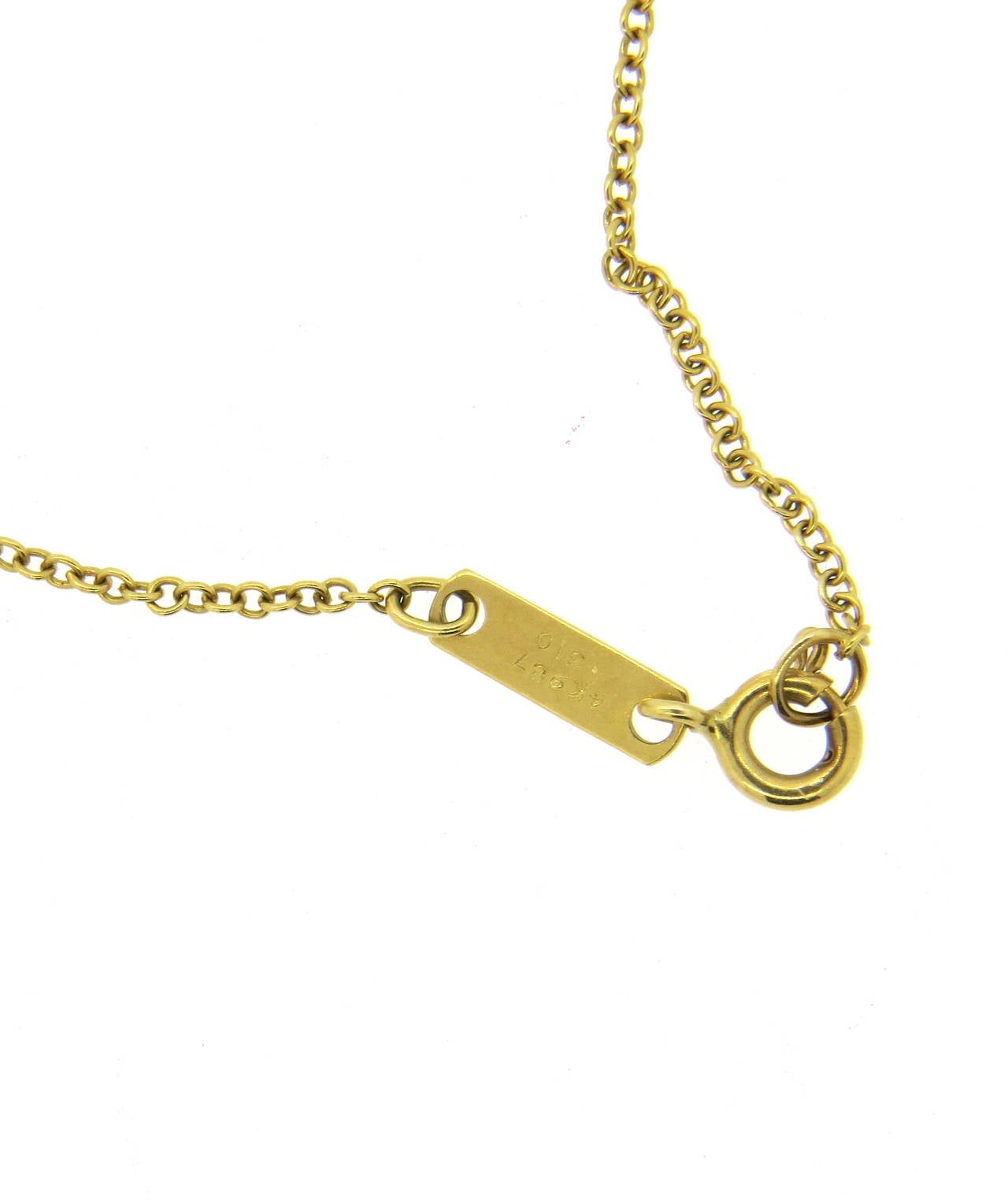 Van Cleef and Arpels Vintage Alhambra Gold Clover Pendant Necklace at ...