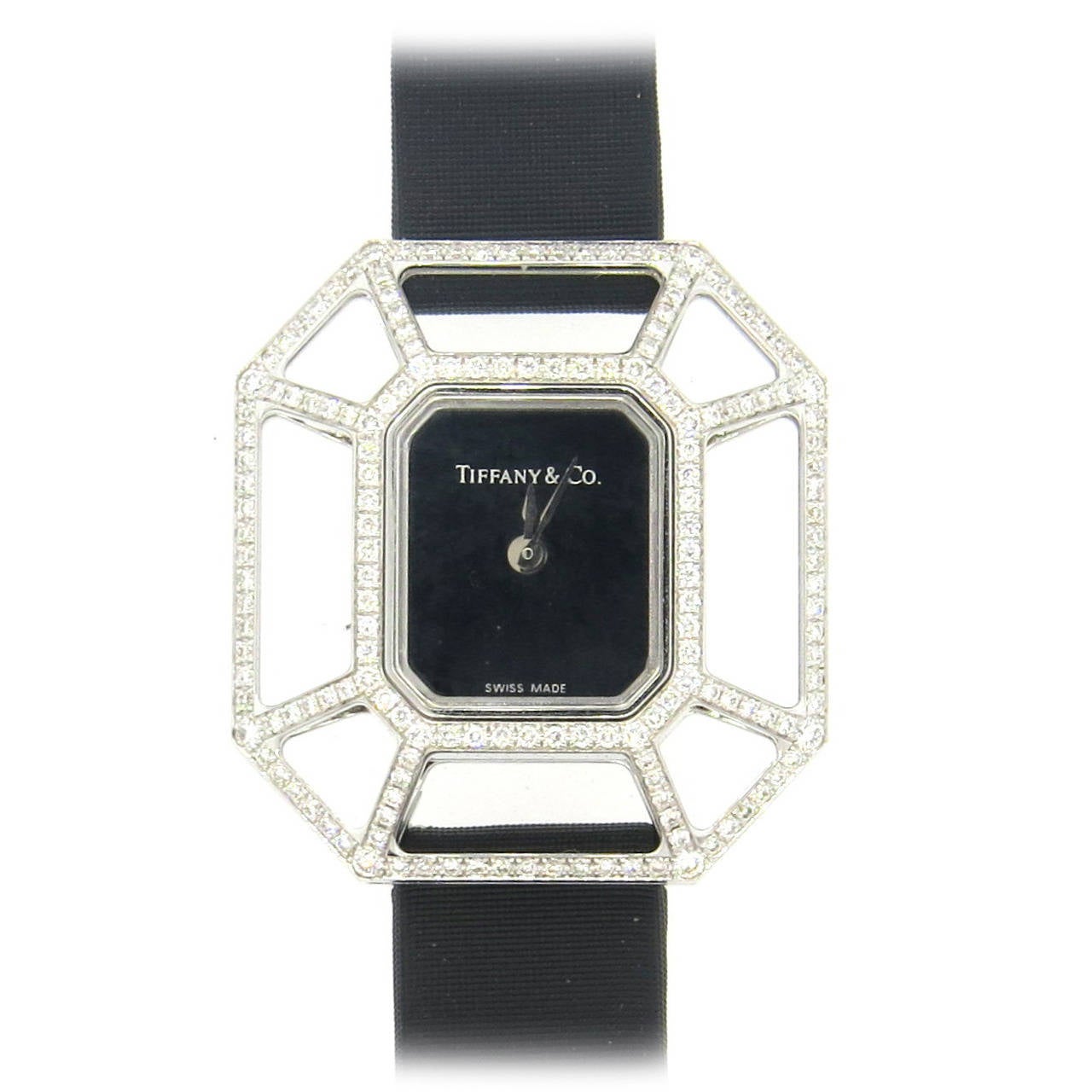 Tiffany & Co. Paloma Picasso Lady's White Gold Diamond Puzzle Quartz Wristwatch