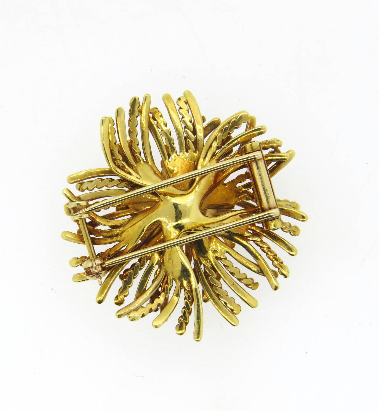 Women's Tiffany & Co Anemone Gold Brooch Pin