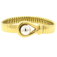 Chaumet France Gold Hook and Eye Bracelet