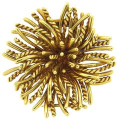Tiffany & Co Anemone Gold Brooch Pin