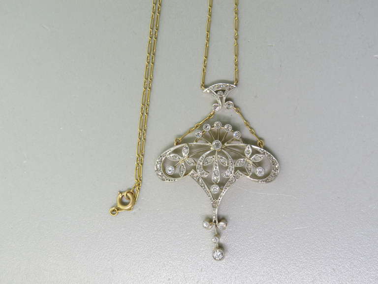 antique lavalier necklace