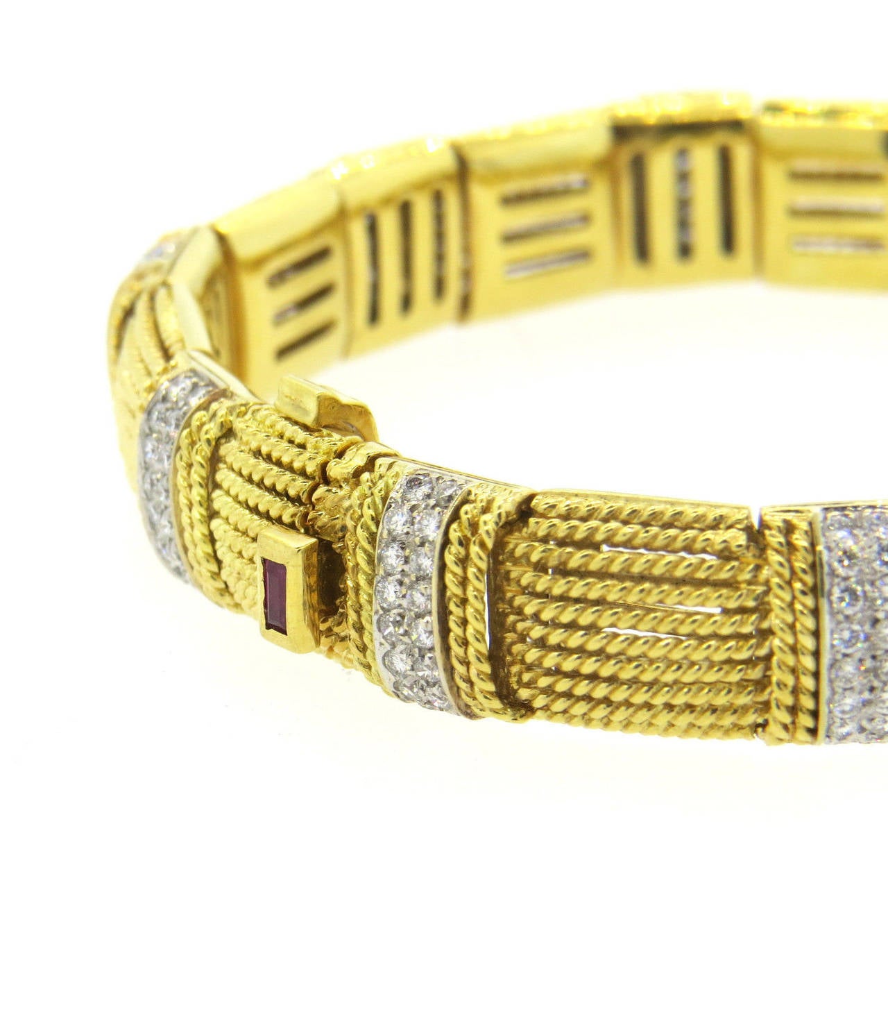Roberto Coin Diamond Gold Bracelet 1
