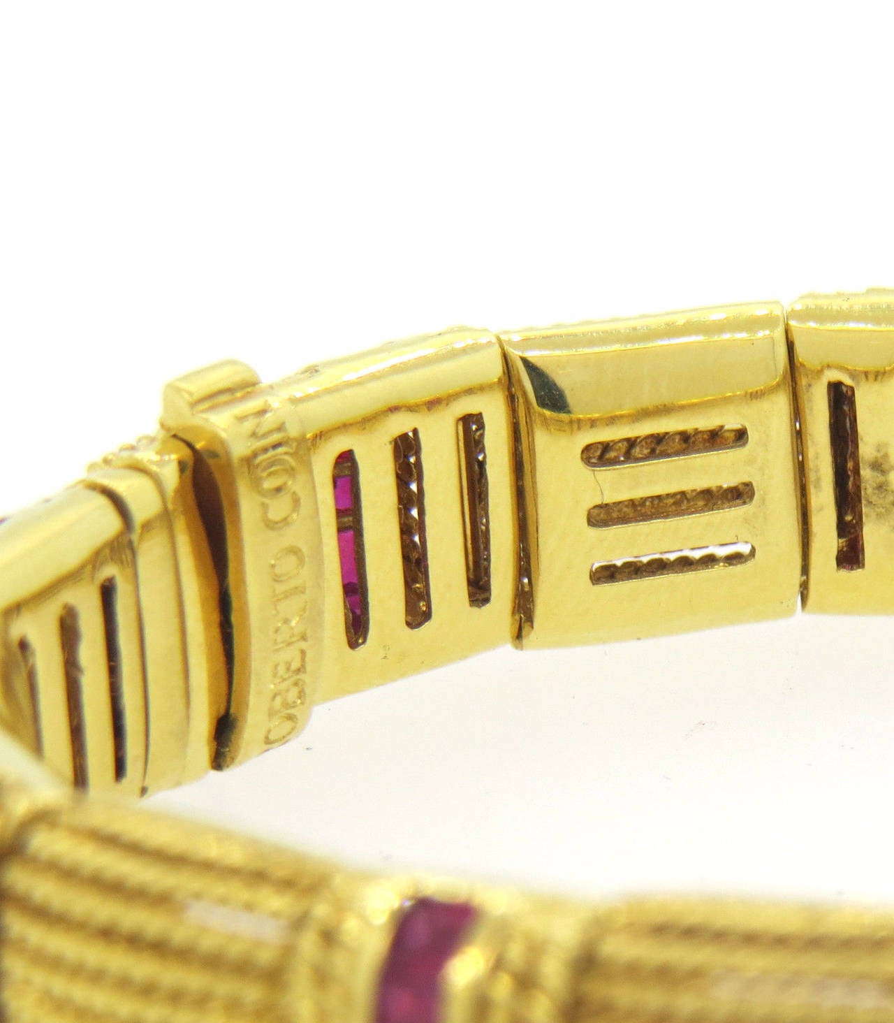 Women's Roberto Coin Ruby Gold Bracelet