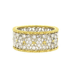 Buccellati Gold Diamond Band Ring