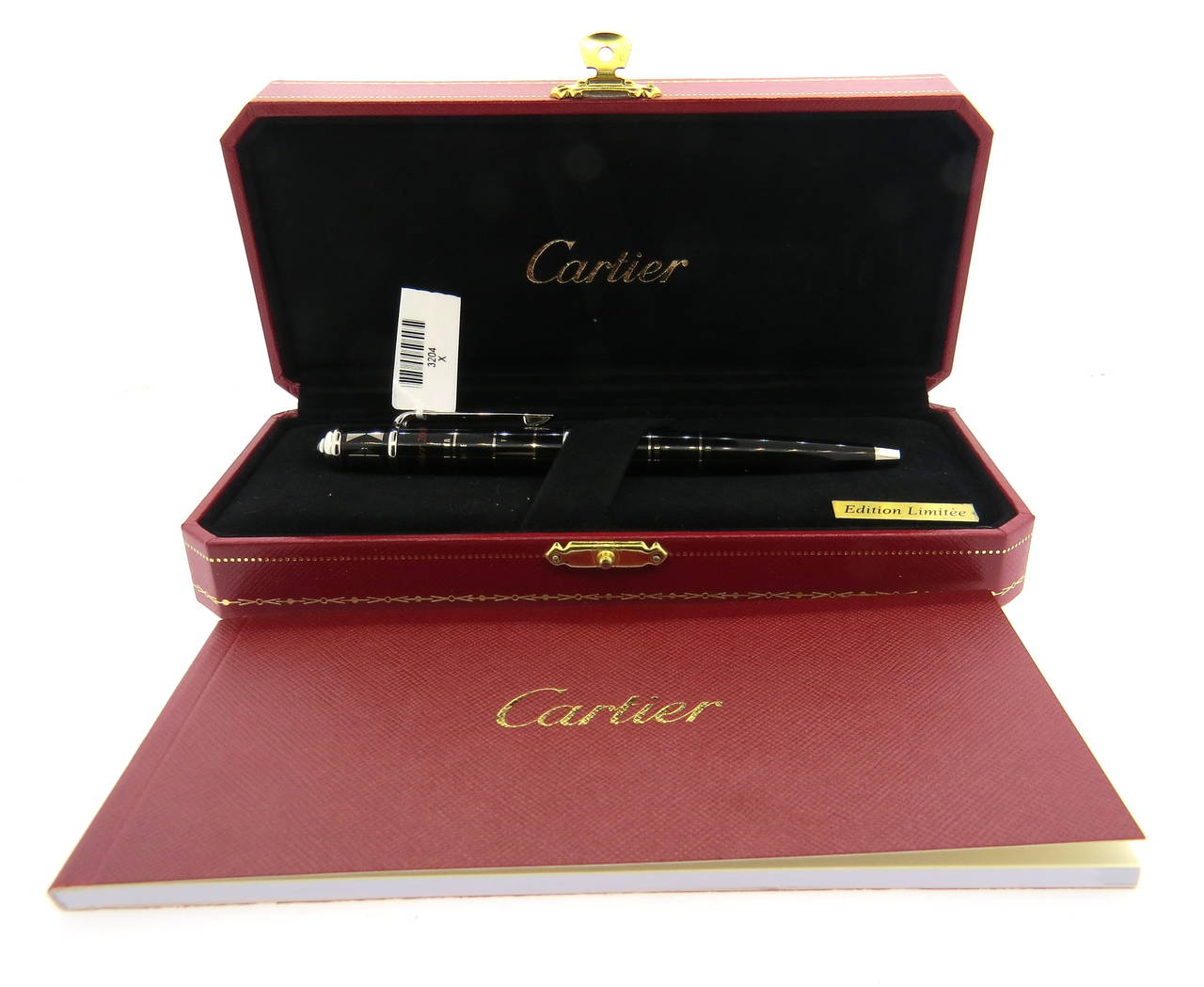Cartier Diabolo Cinema Decor Clap Palladium Finish Limited Edition Ballpoint Pen In Excellent Condition In Lambertville, NJ