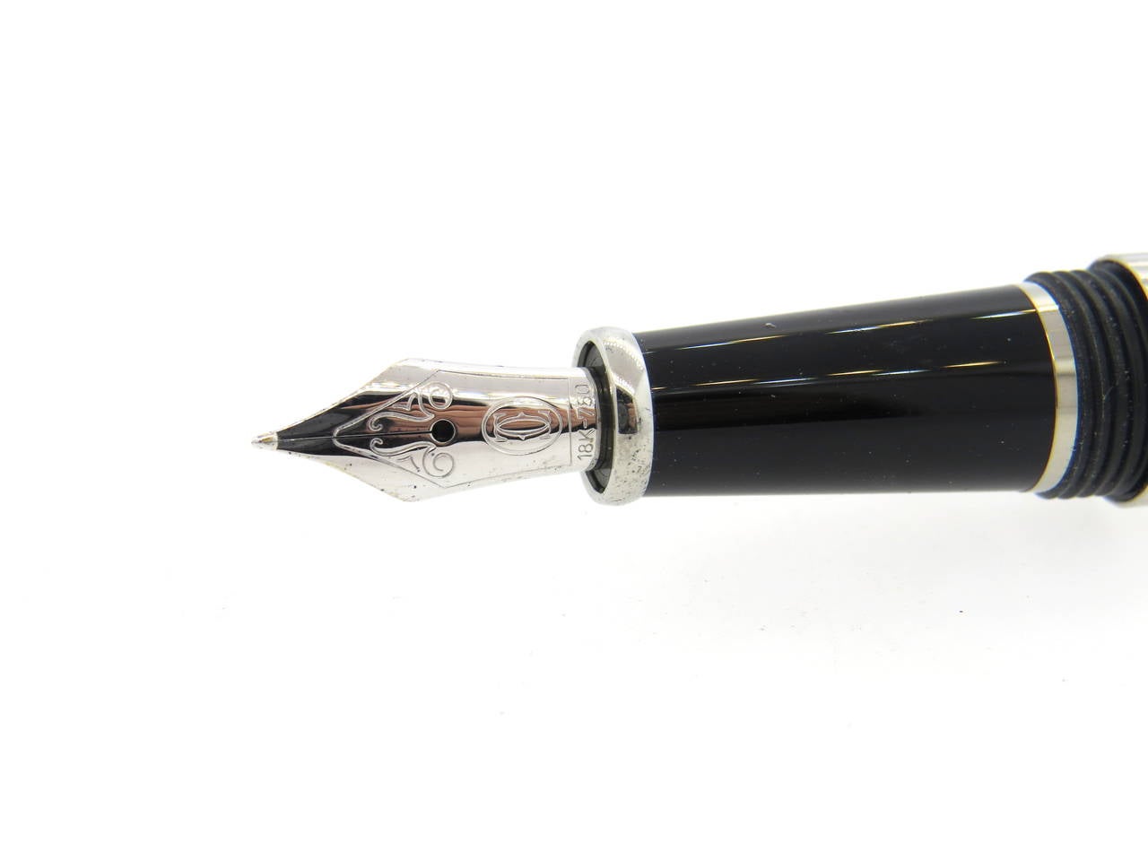  Cartier Diabolo Platinum Finish Stylo Plume Unisexe 