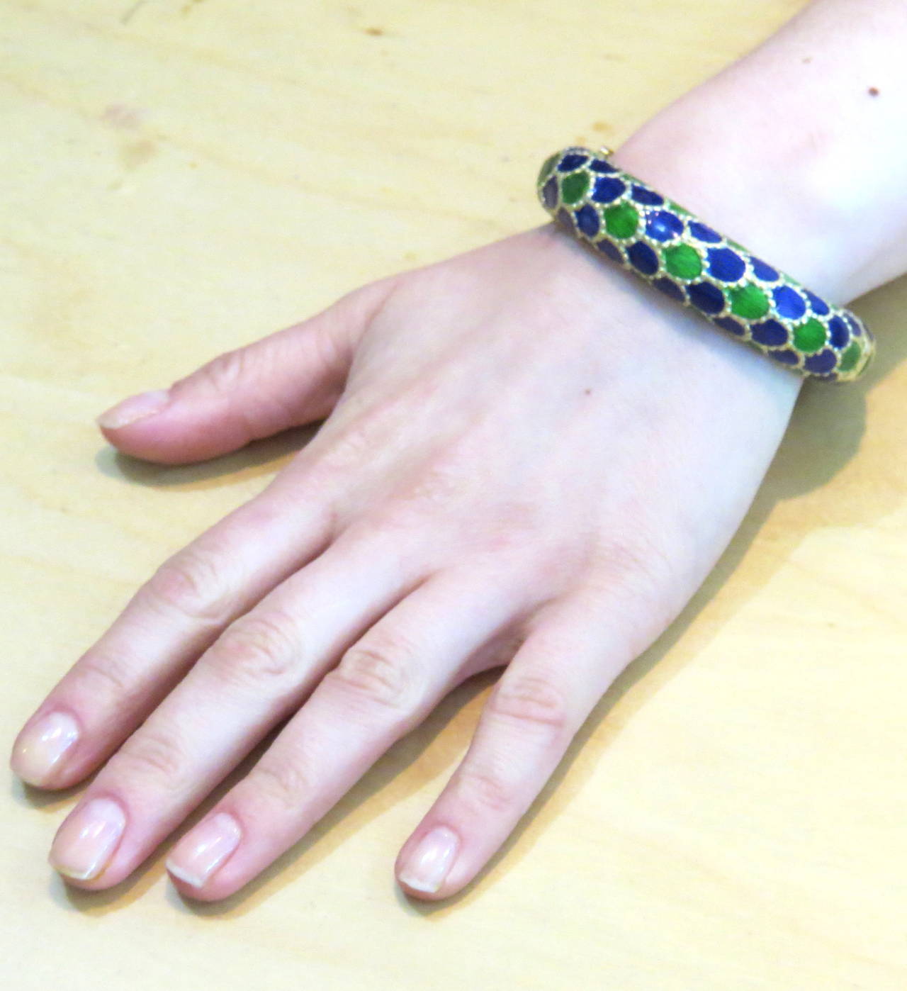 blue green bracelet