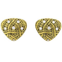 Alex Sepkus Gold Diamond Earrings