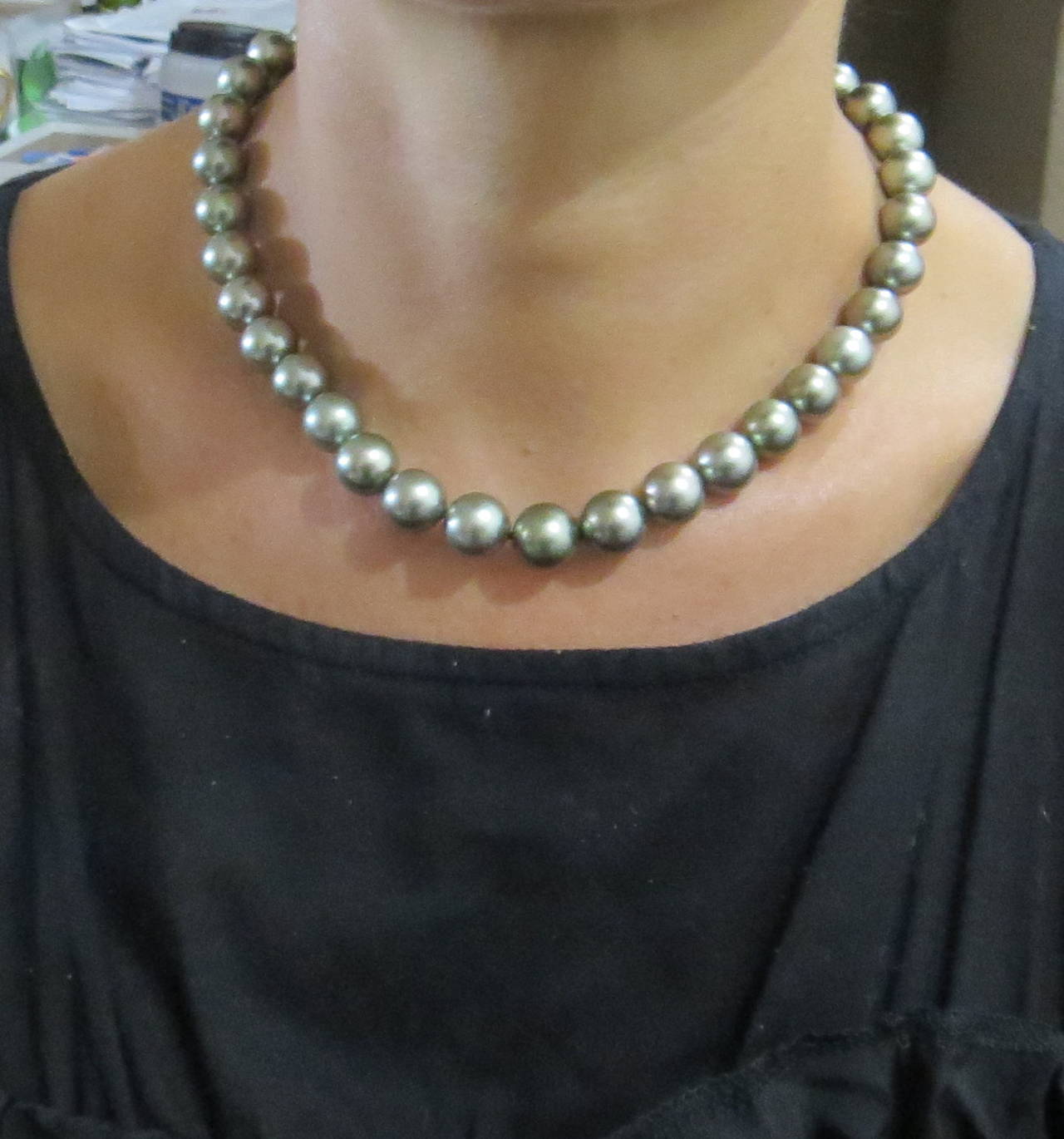 mikimoto tahitian pearl necklace