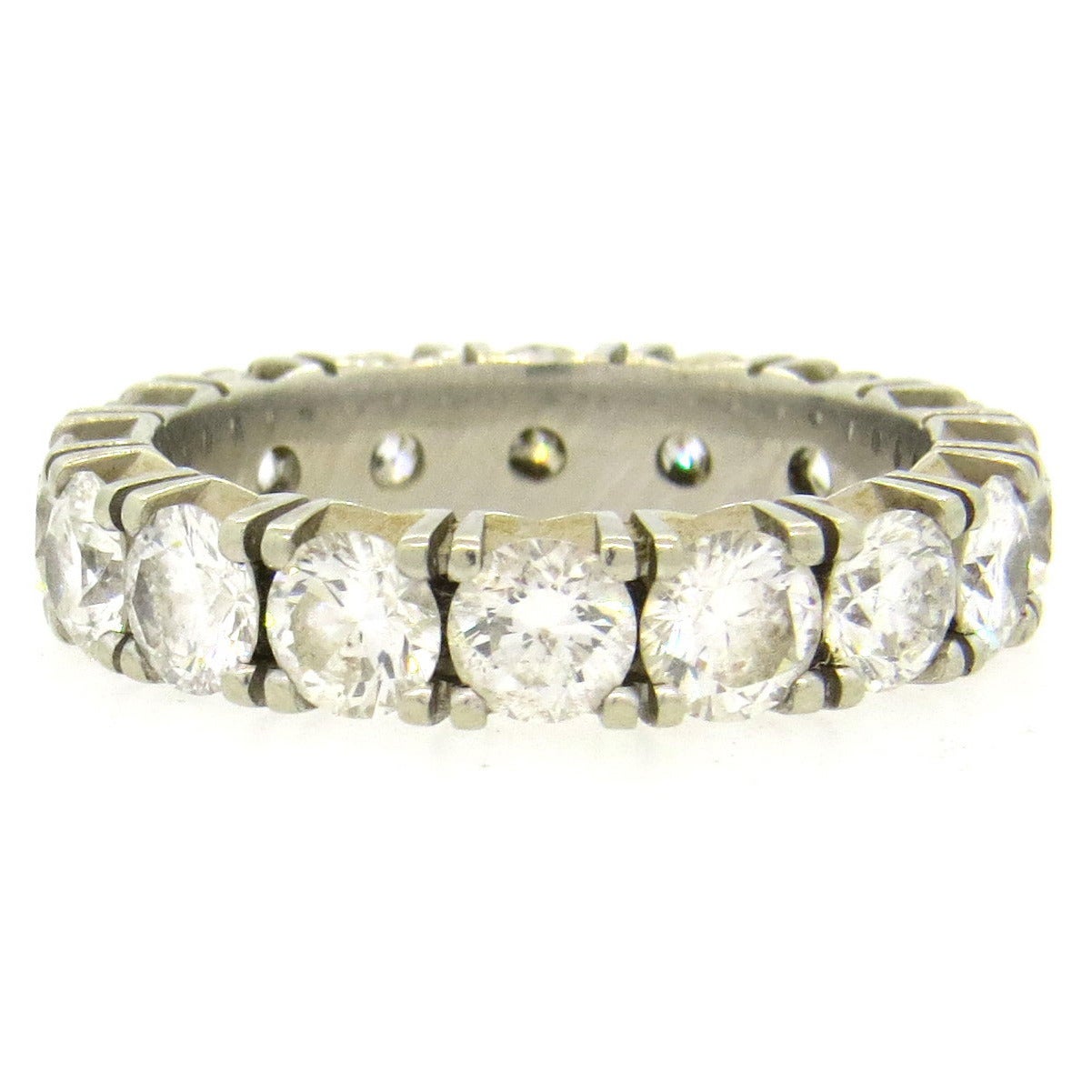 Fine Gold Diamond Eternity Wedding Band Ring
