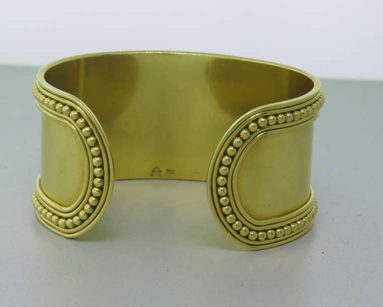 Women's Temple St. Clair Large Granulated Cuff Bracelet