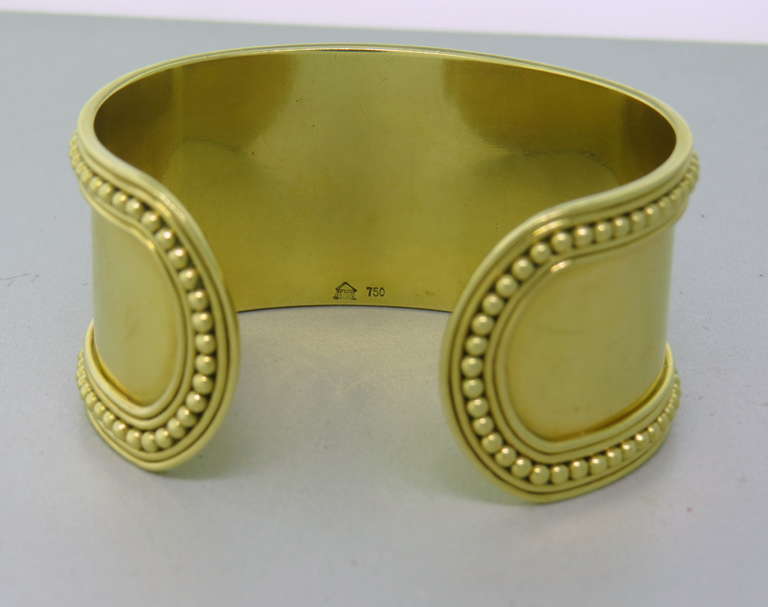 Temple St. Clair Large Granulated Cuff Bracelet 1