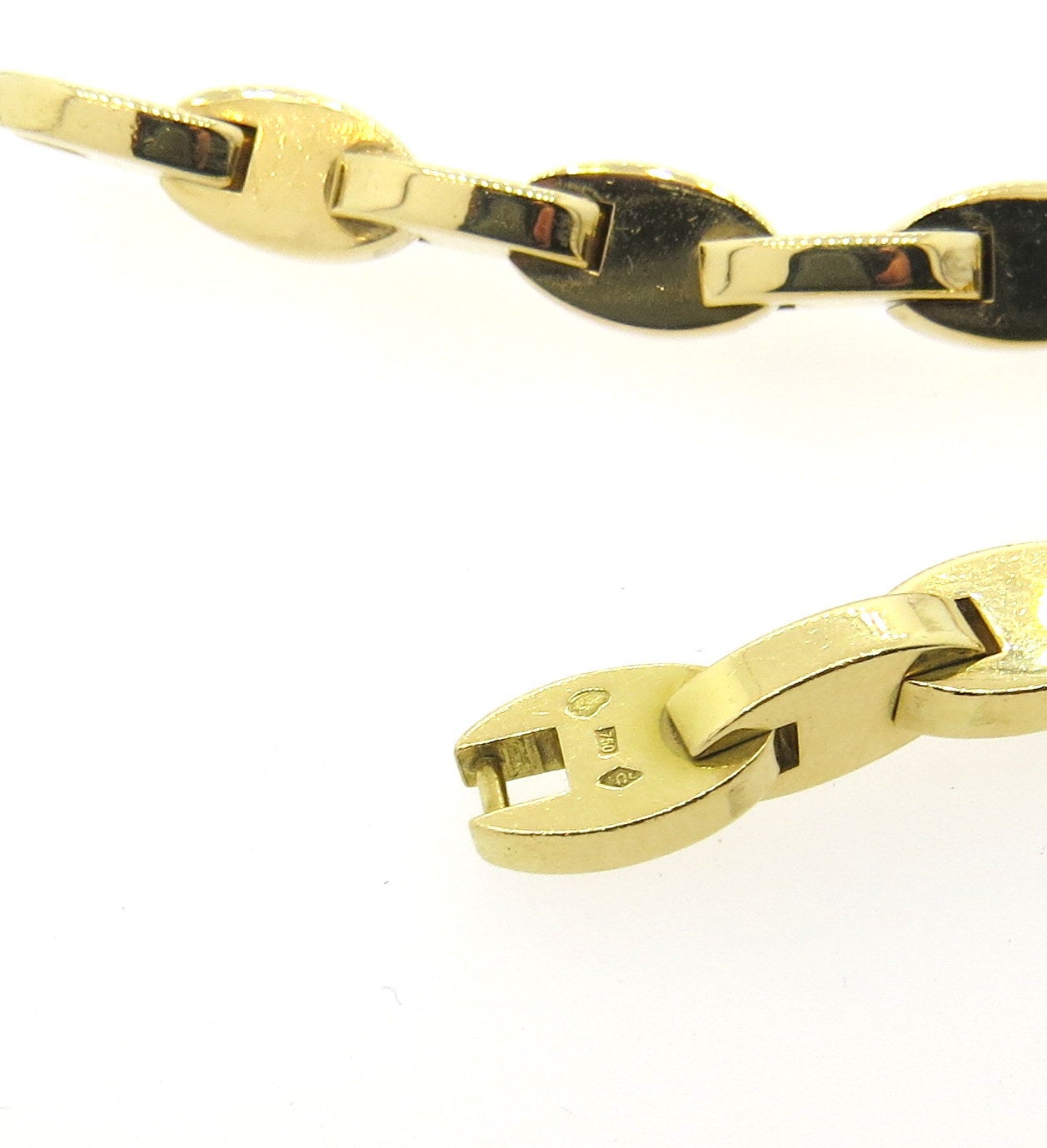 Women's Hermes Gold Link Bracelet Set