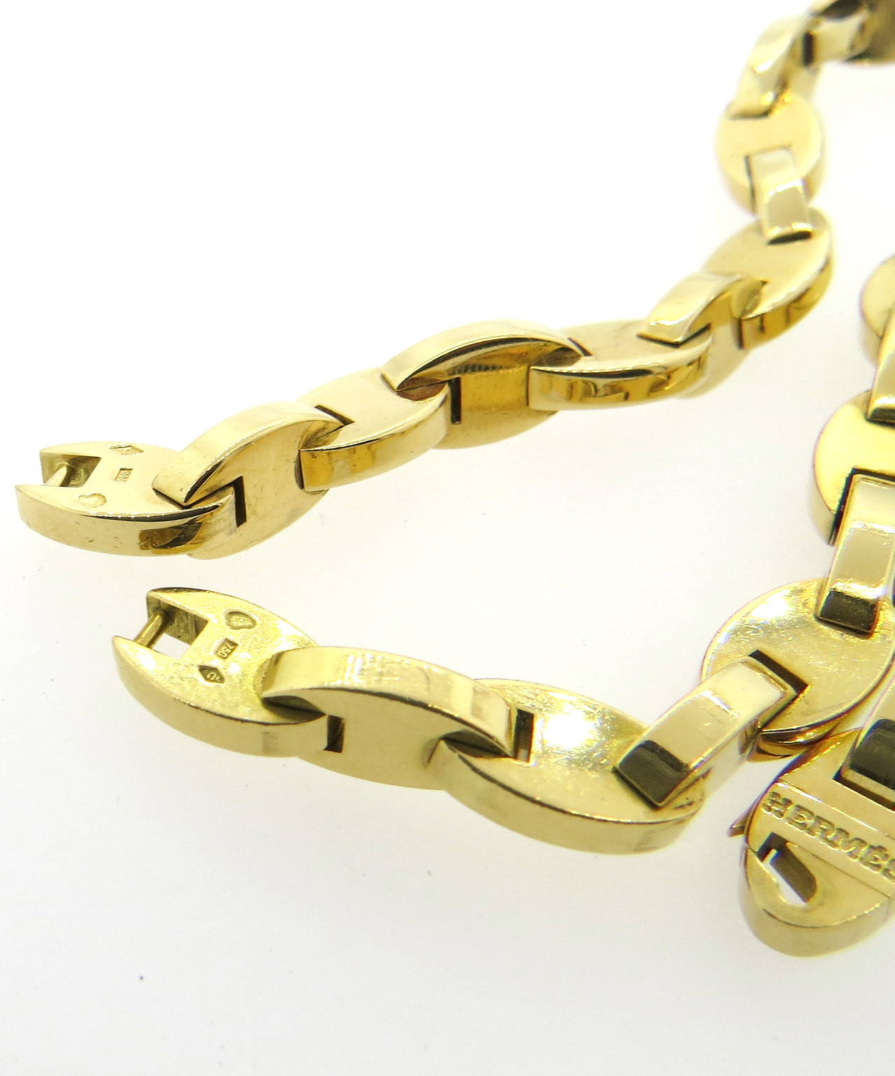 Hermes Gold Link Bracelet Set 4