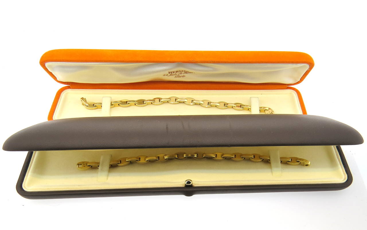 Hermes Gold Link Bracelet Set 5
