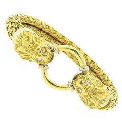 Italian Diamond Gold Flexible Chimera Bracelet