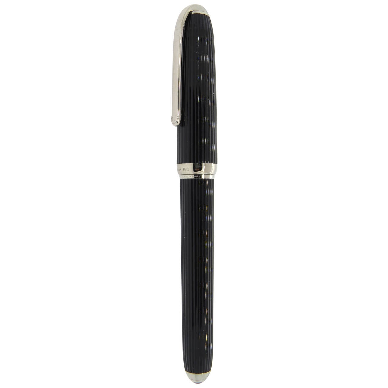 Cartier Louis Cartier Black Composite Platinum Finish Fountain Pen